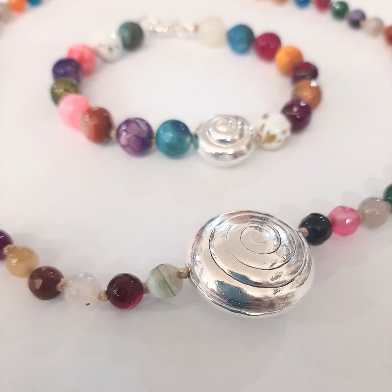 COLLAR Y PULSERA AGATAS: Catálogo de Joyería Izquierdo