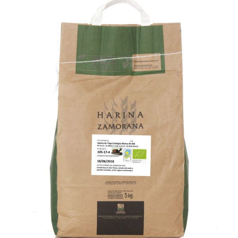 Harina de trigo ecológica blanca W-300 5 kg: Productos de Coperblanc Zamorana