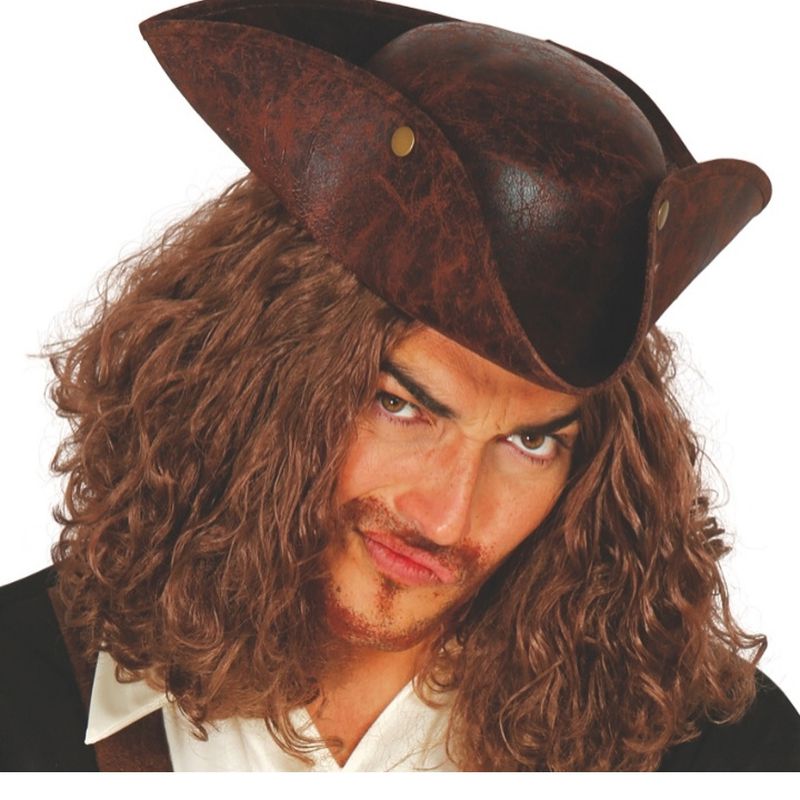 Sombrero pirata imitación cuero