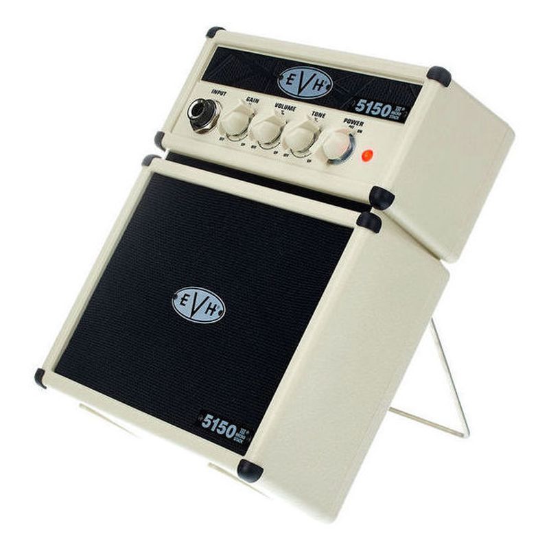 Mini amplificador a pilas Evh 5150 blanco