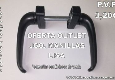 Oferta Outlet Jgo. Manillas Lisa 