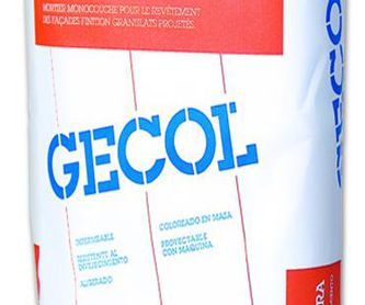 Mortero Monocapa Raspado Gecol: Catálogo de Materiales de Construcción J. B.