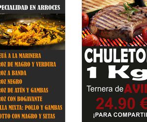 Especialistas en arroces y chuletón de Ávila