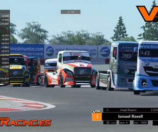 Vibrante final de la 3ª carrera del 3º VTRC en Nurburgring (Campeonato virtual de carreras de camiones)