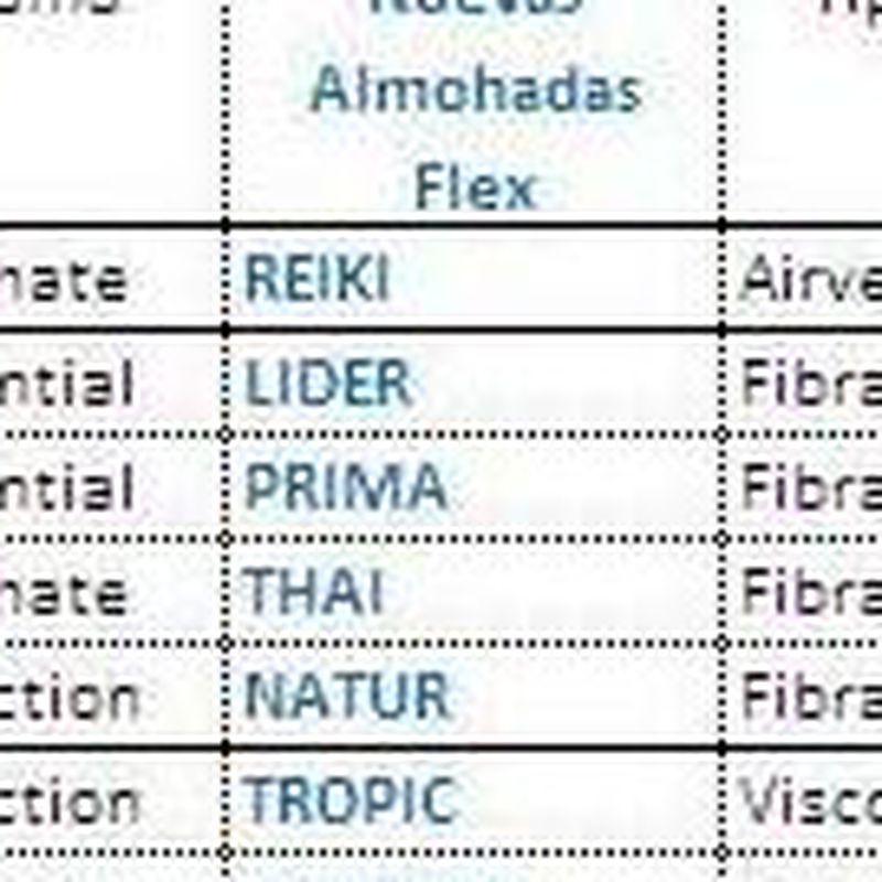Almohadas Flex en Bilbao