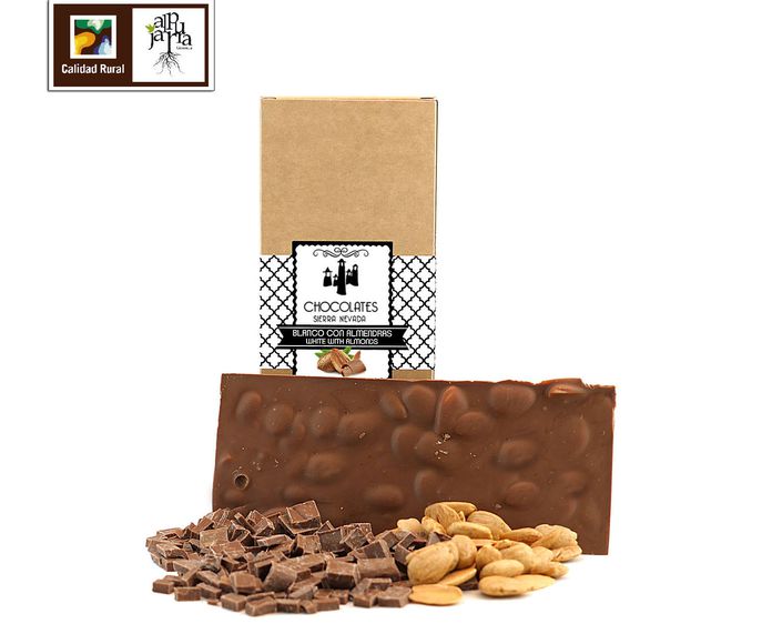 Tableta de chocolate artesano con leche y almendras: Nuestros productos de Chocolates Sierra Nevada