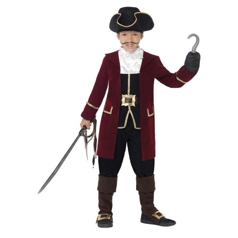Disfraz capitán pirata deluxe infantil