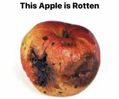 Rotten apple