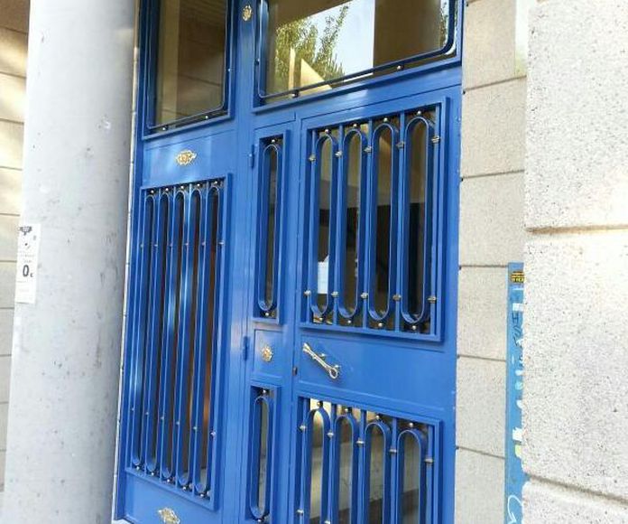 Puertas de portal de comunidad madrid