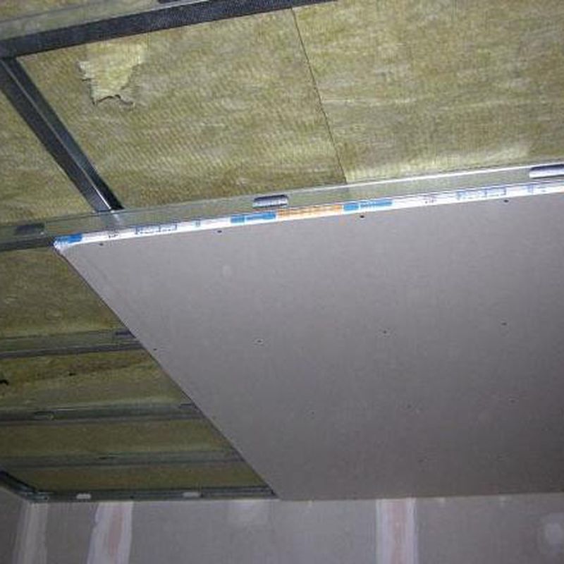 Instalación de techo de pladur