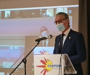 Santiago Palazón interviene en la asamblea general de Coapema