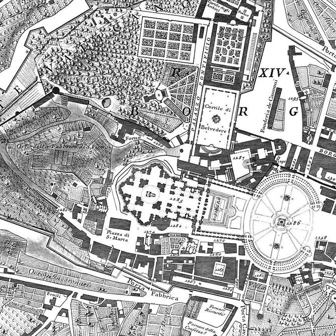 El extraordinario plano de Roma de Giambattista Nolli