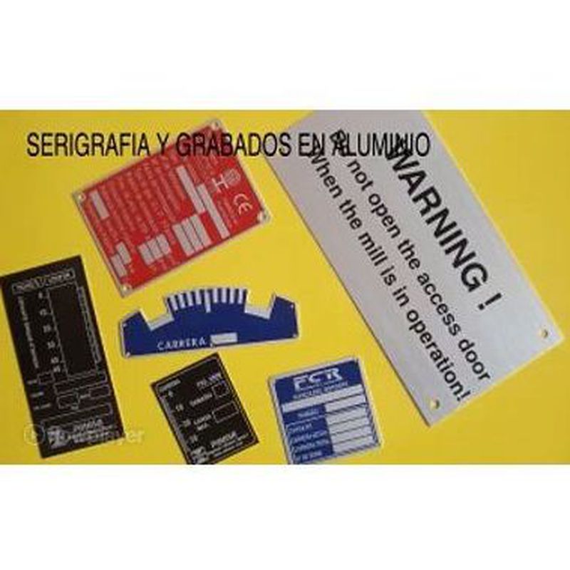 Aluminio: Catálogo de Grabados Dalima, S.L.