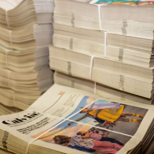 Distribución de periódicos en Palma de Mallorca