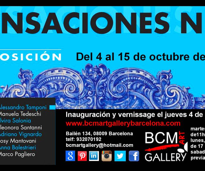 SENSACIONES 3: Exposiciones y artistas de BCM Art Gallery