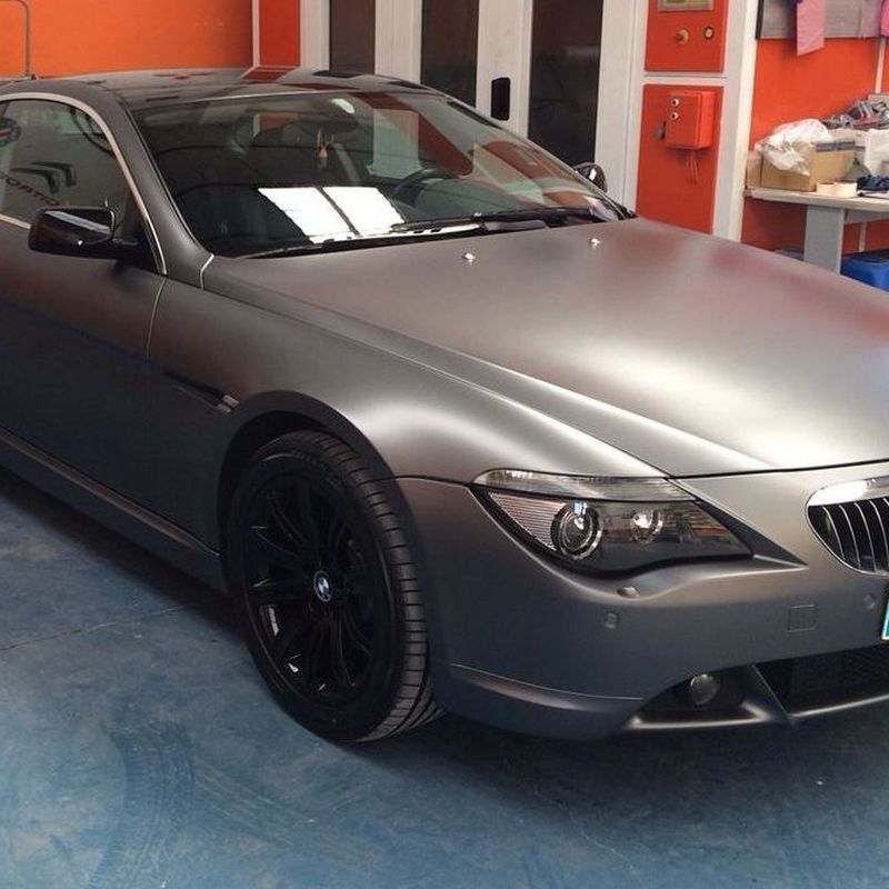 BMW Serie 6 - Espectacular cambio de color en gris mate y detalles en negro brillo
