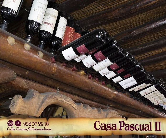 Vinos: Carta de Restaurante Casa Pascual