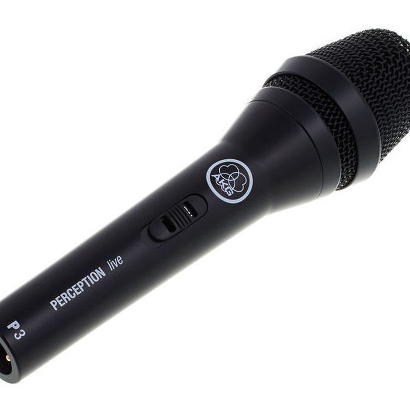 Microfono profesional para voces AKG P3s con interruptor on-off
