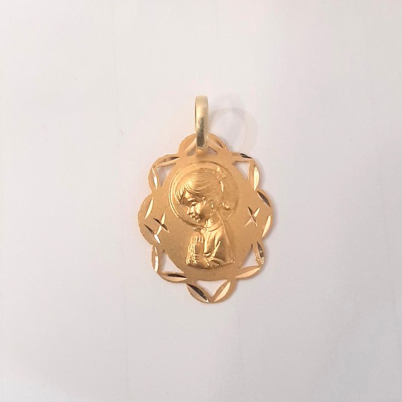 Medalla Virgen niña: Catálogo de Joyería Izquierdo