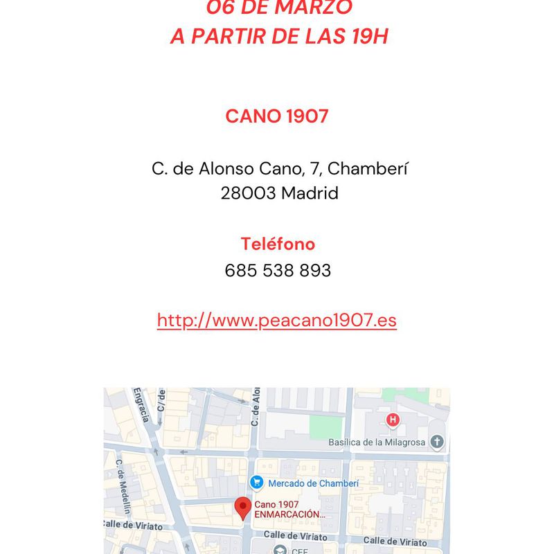 EXPOSICIÓN_Felipe Espinosa: Productos de Cano 1907