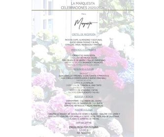 Menú Flor de Cerezo: Carta y Menús de Restaurante La Marquesita