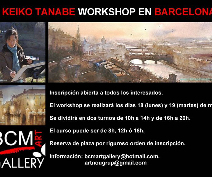 Workshop de Keiko Tanabe en BCM ART GALLERY