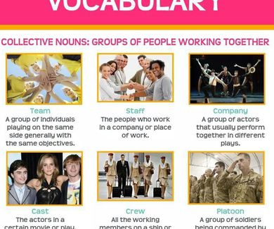 Vocabulary: Collective nouns