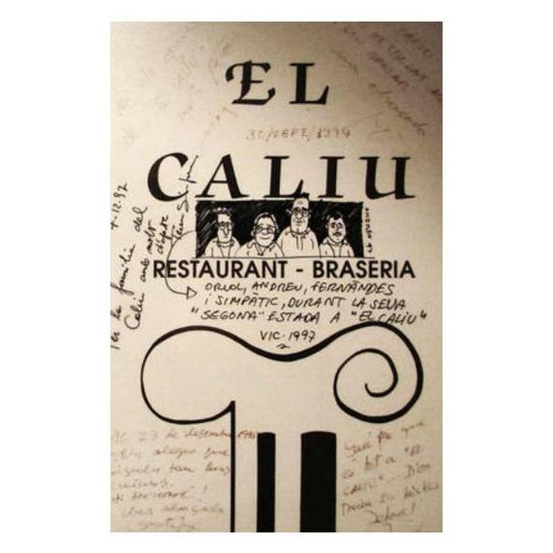 Temporada: La carta de Restaurant Brasería El Caliu