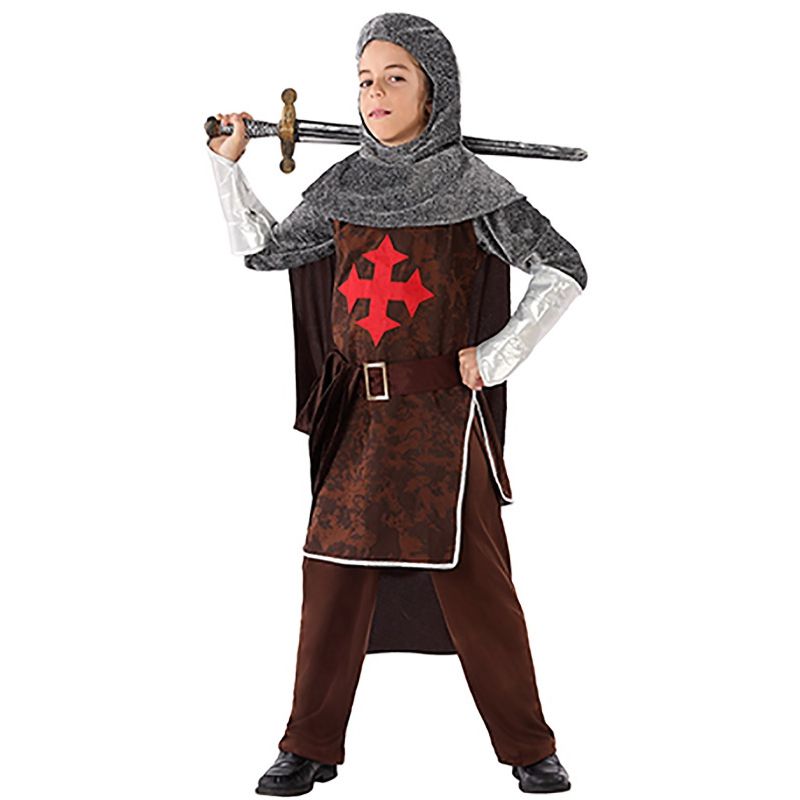 Disfraz caballero medieval marrón infantil