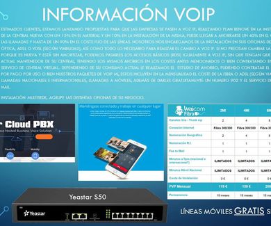 Instale Voz IP, centrales fisicas y virtuales Icloud