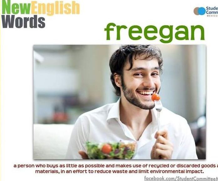 New English words:Freegan }}