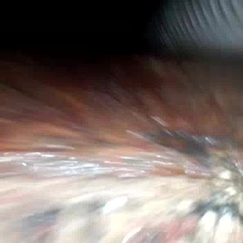 Cemento recogido del interior de una tubería