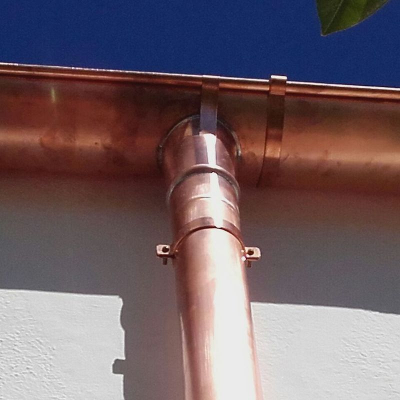 canalón de cobre en Malaga