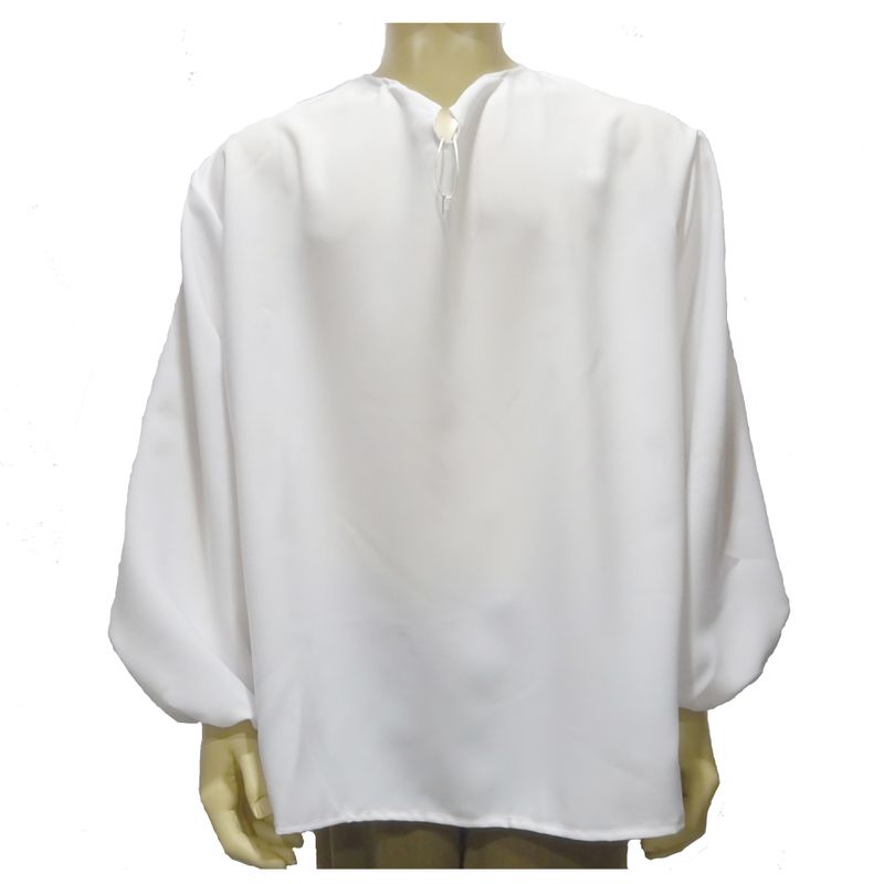 Camisa medieval hombre-Blanca