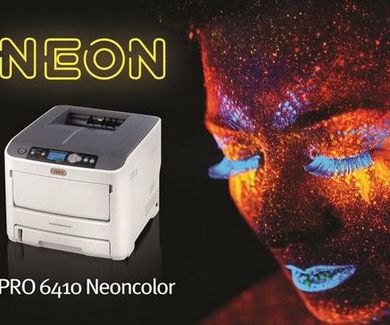 Nueva impresora A4 de tóner neón: OKI PRO6410 NeonColor