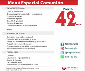 Menú cumpleaños: Carta y Menús de Restaurante El Cobijo