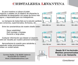 Mampara de protección COVID