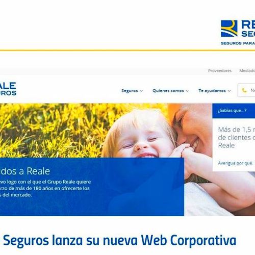 NUEVA WEB CORPORATIVA DE REALE SEGUROS. www.reale.es 