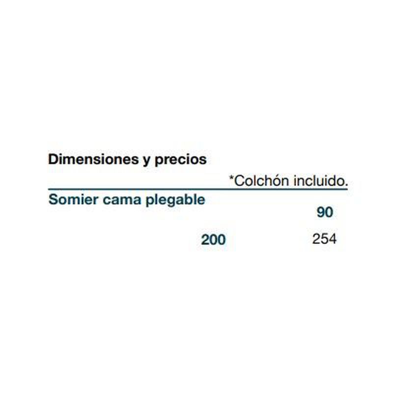 Plegable Somier - Cama: Servicios de Colchonerías Prado