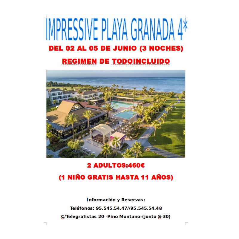 Impressive Playa Granada 4*: Ofertas de Viajes Global Sur