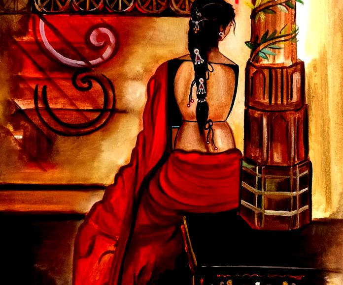 La belleza es simple. acrilico/tela. 70x50cm. 600€.