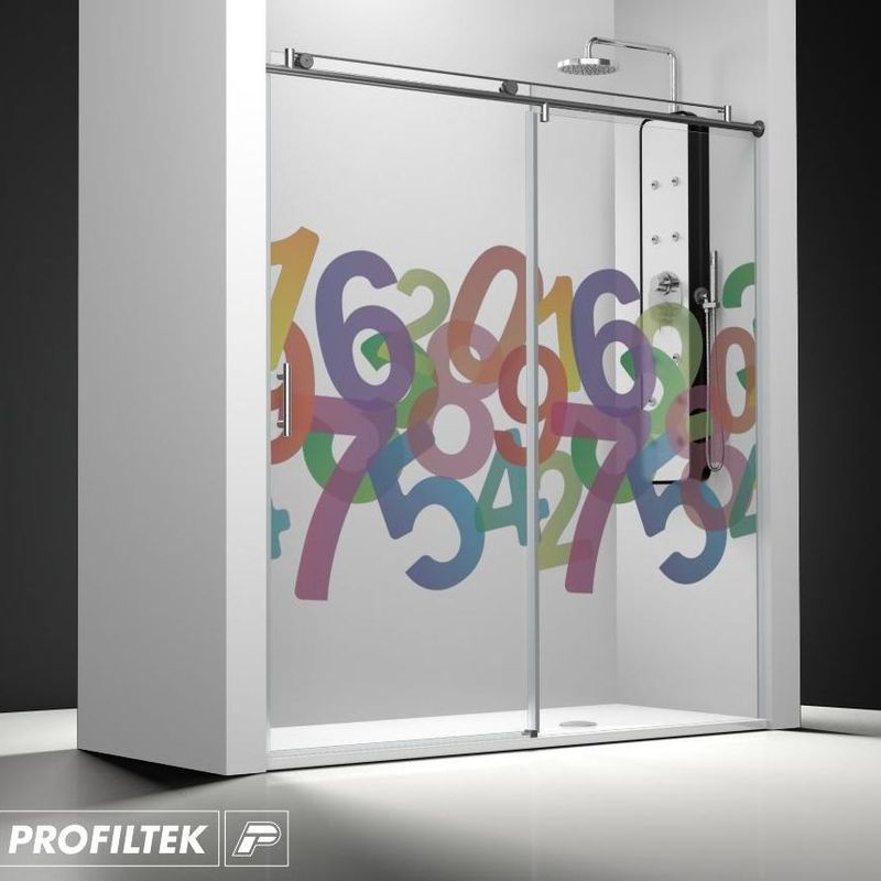 Mampara de baño Profiltek corredera serie Steel modelo ST-210 Classic decoración kids
