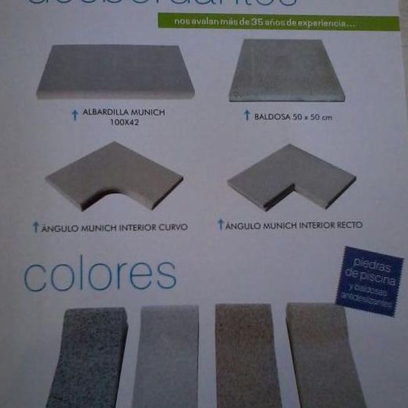 Colores : Productos y Servicios de Bordes de Piscinas J. Antonio Alonso