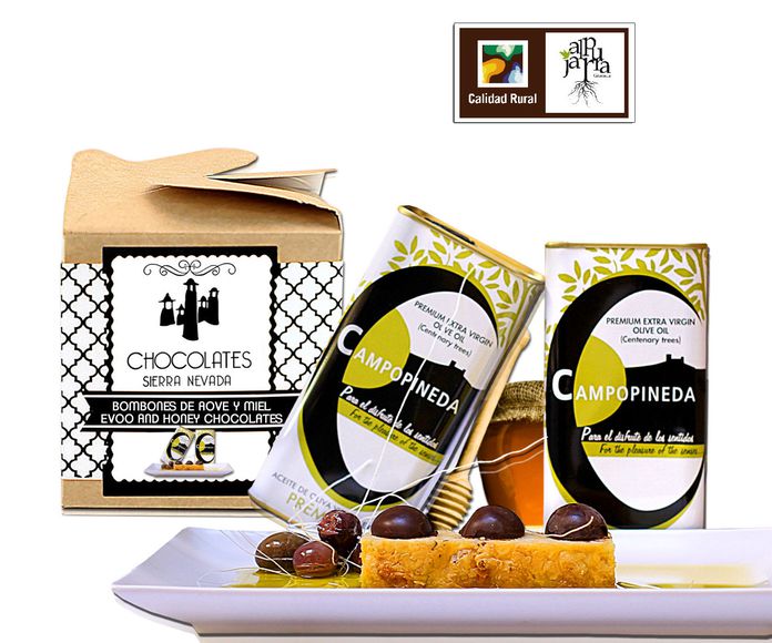 Bombones con aceite de oliva y miel: Nuestros productos de Chocolates Sierra Nevada