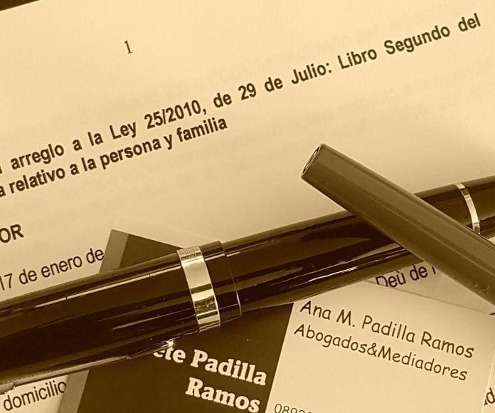 Divorcios ante Notario: Areas de actuación de Bufete Padilla Ramos, Abogados - Mediadores