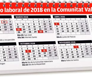 Calendario Laboral 2018 Comunidad Valenciana