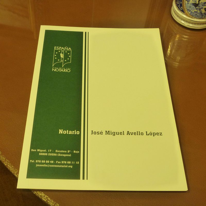 Artículo Cuarto: Aranceles de Notario José Miguel Avello
