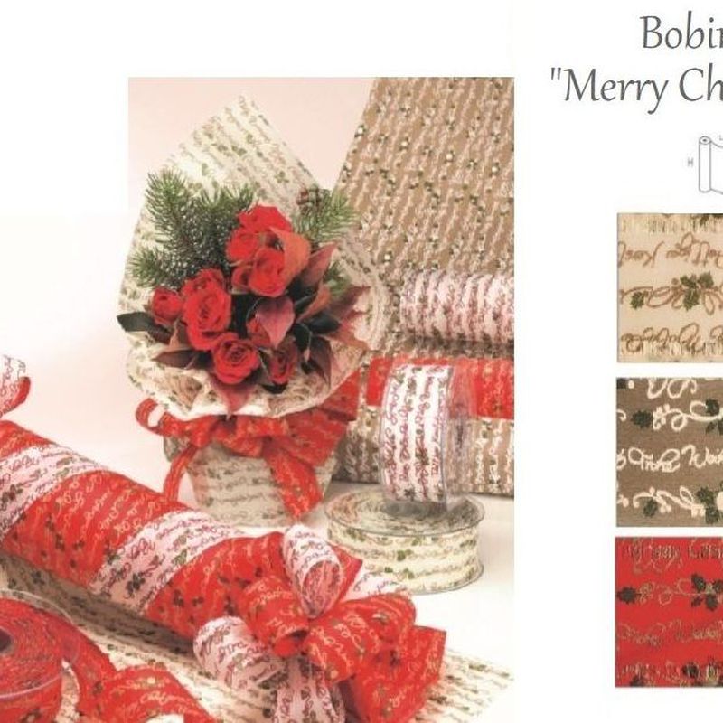 BOBINA MODELO "Merry Christmas" 530MM x 9MT REF: 0181 PRECIO: 6,50€
