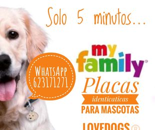Placas identificativas para mascotas gravado en 5 minutos, solo en Lovedogs Passeig de Sant Joan, 103