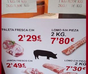 Oferta del mes - Cerdo